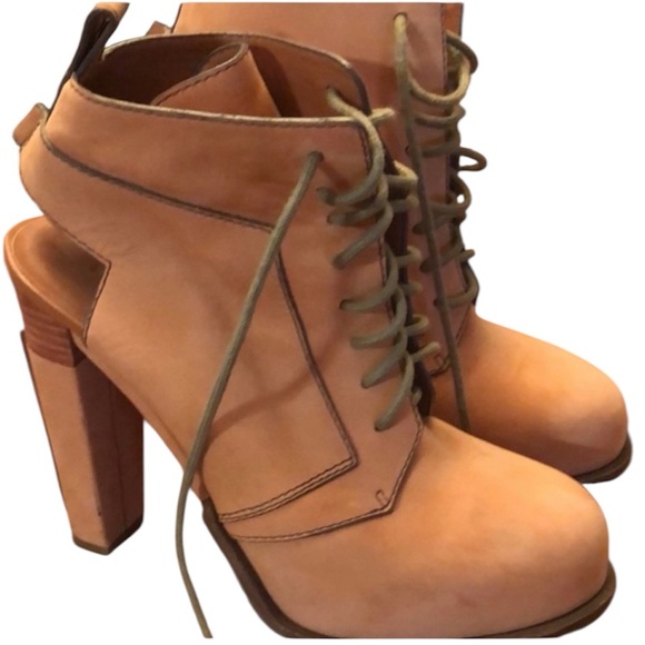 Alexander Wang Dakota Lace-Up Nubuck Ankle Boots size 37 Excellent Condition - Picture 7 of 13